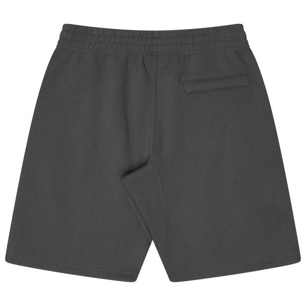 ASH GREY SCRIBBLE STITCH SHORTS