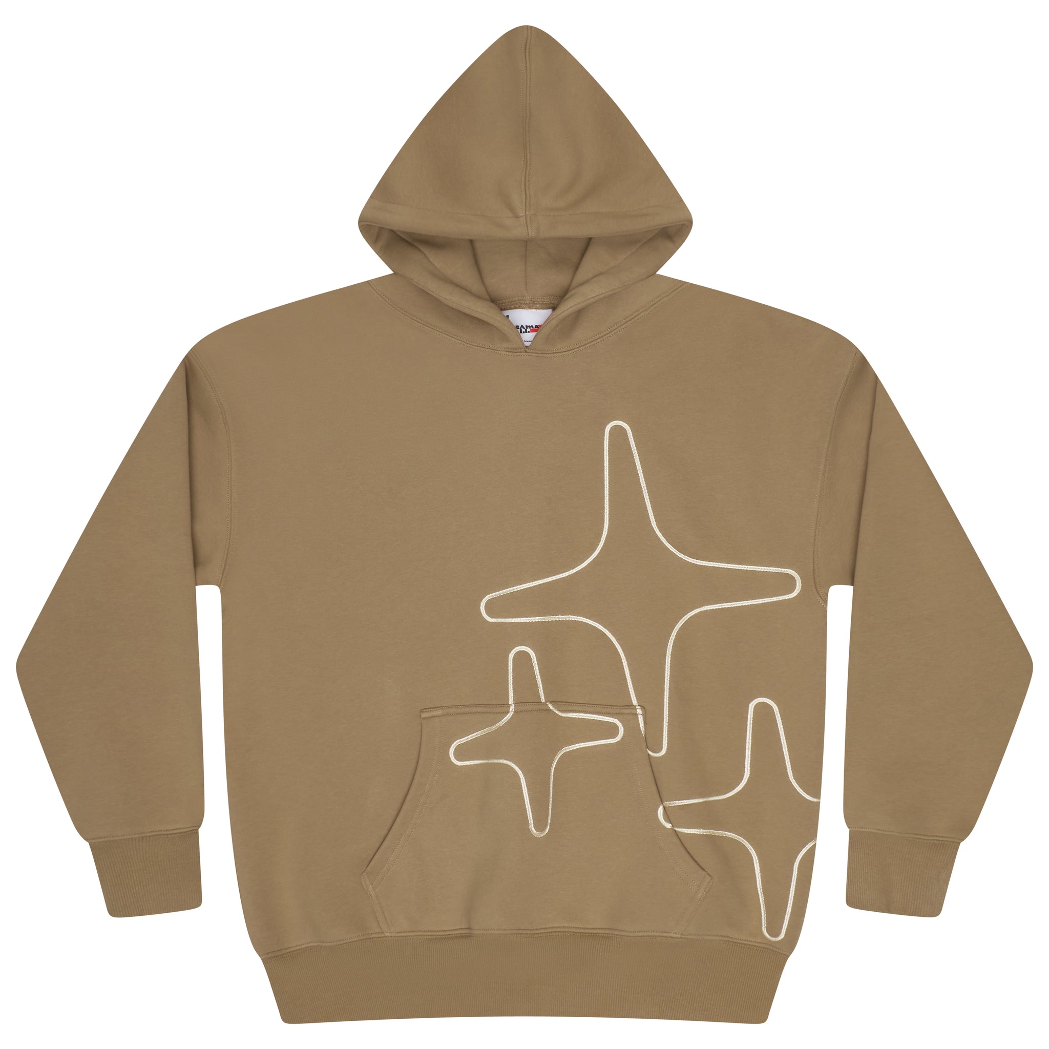 CAMEL BROWN 3STA STITCH HOOD