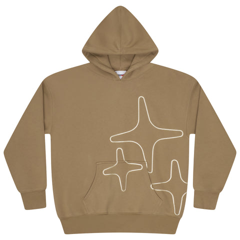 CAMEL BROWN 3STA STITCH HOOD