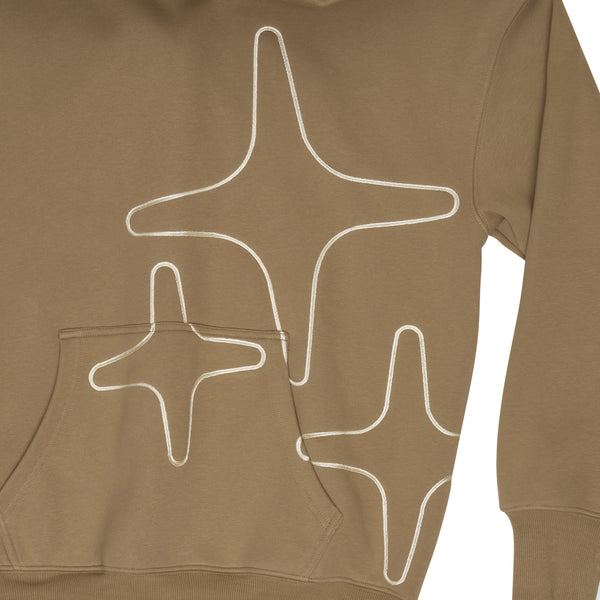 CAMEL BROWN 3STA STITCH HOOD