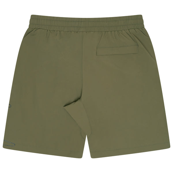 MILITARY GREEN LIGHTWEIGHT NYLON SHORTS