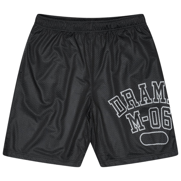 BLACK COLLEGE MESH SHORTS