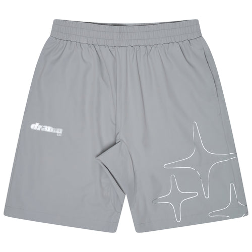 LIGHT GREY LIGHTWEIGHT NYLON SHORTS