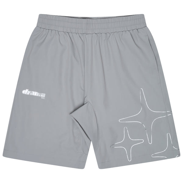 LIGHT GREY LIGHTWEIGHT NYLON SHORTS