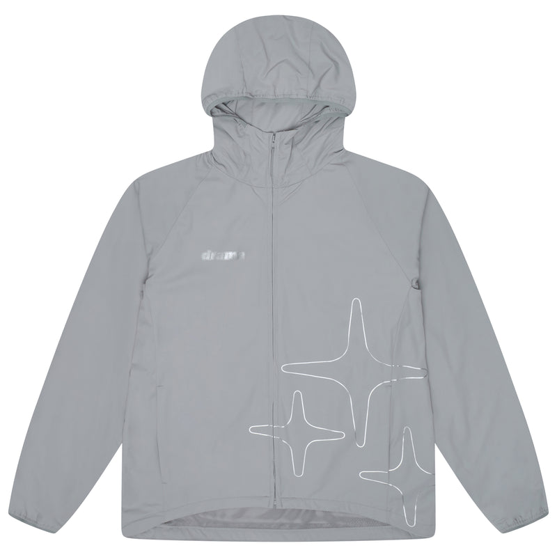 LIGHT GREY LIGHTWEIGHT NYLON JACKET