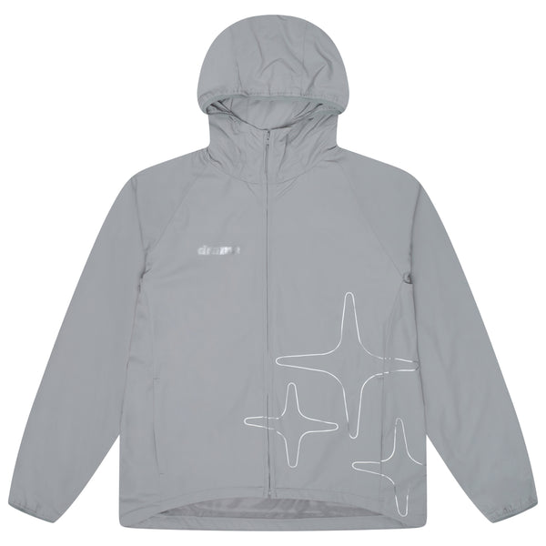 LIGHT GREY LIGHTWEIGHT NYLON JACKET