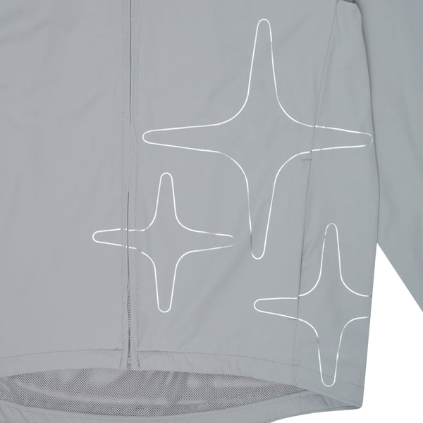 LIGHT GREY LIGHTWEIGHT NYLON JACKET