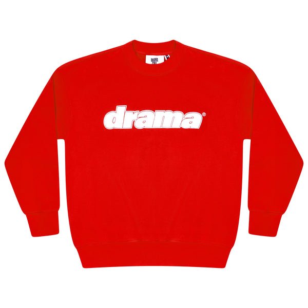 RED STAPLE CREW