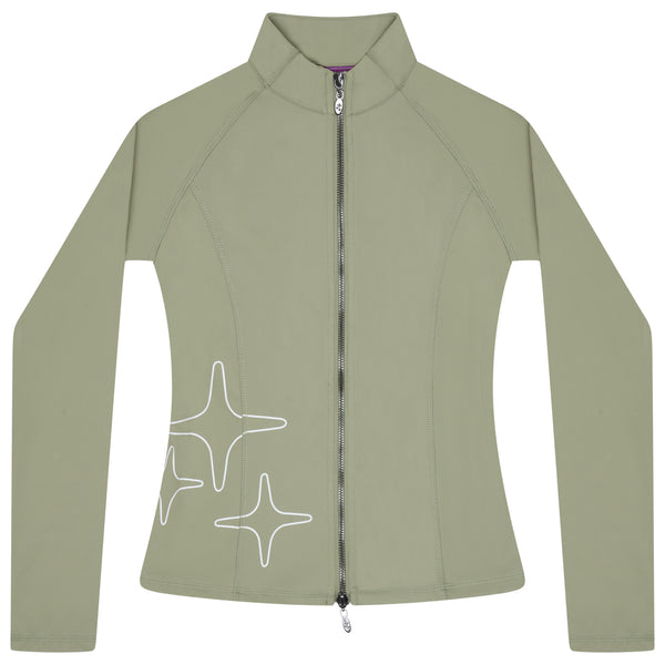 WOMENS STA RUNNIN JACKET (SAGE GREEN)