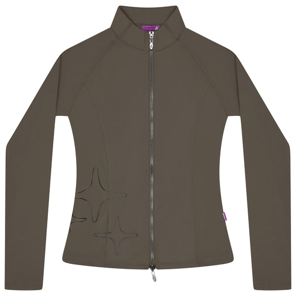 WOMENS STA RUNNIN JACKET (KHAKI)