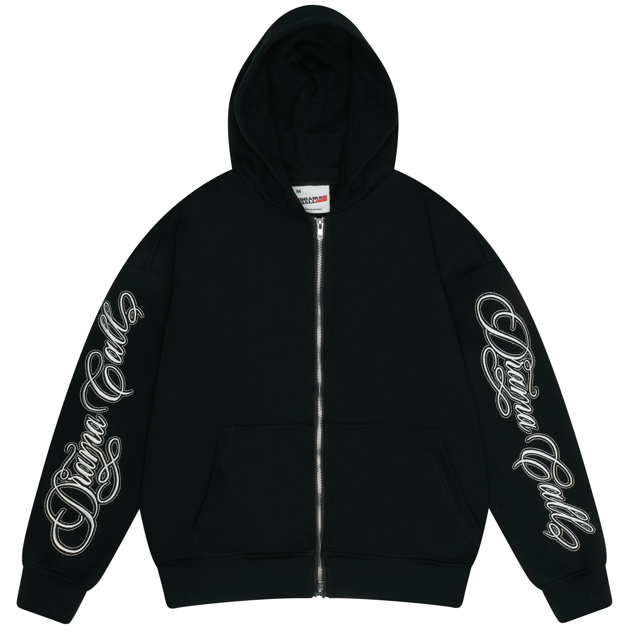 ARM SCRIBBLE HEAVY ZIP UP HOOD (BLACK)