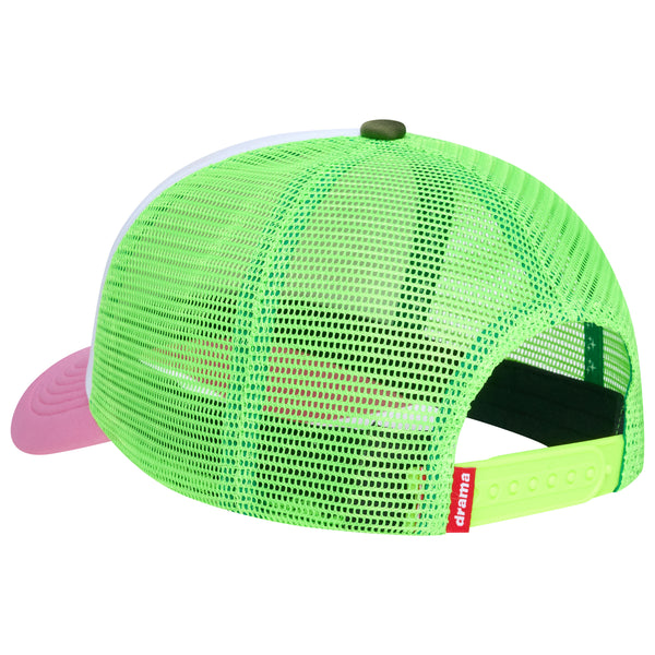 PINK N GREEN SCRIPT STUD TRUCKA