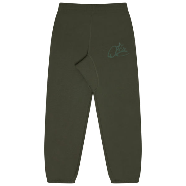 ARMY GREEN SCRIBBLE BOTTOMS