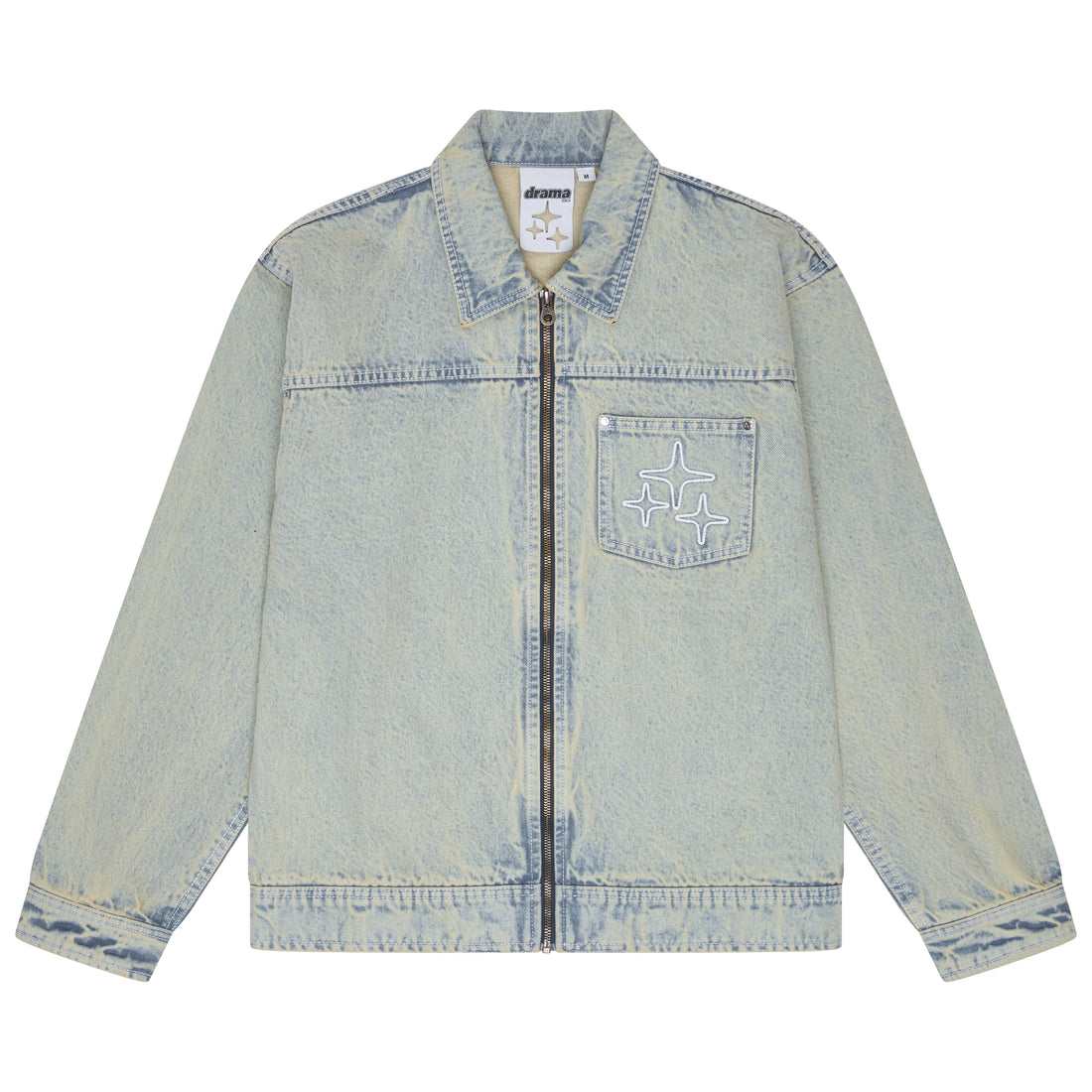 3STA STITCH DENIM JACKET (LIGHT WASH)