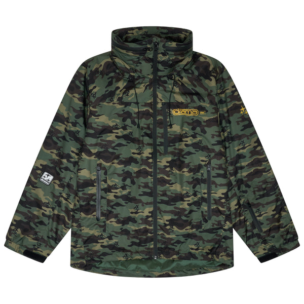 GREEN CAMO SPORT HEAVY RAIN JACKET