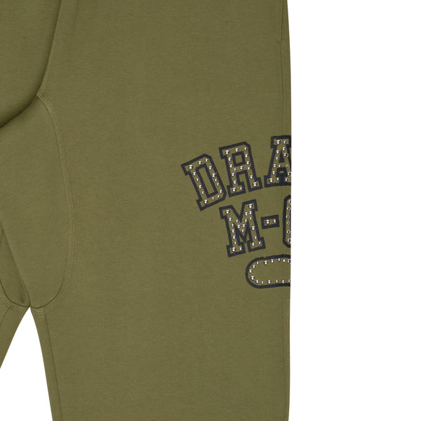 ARMY GREEN COLLEGE STUD BOTTOMS