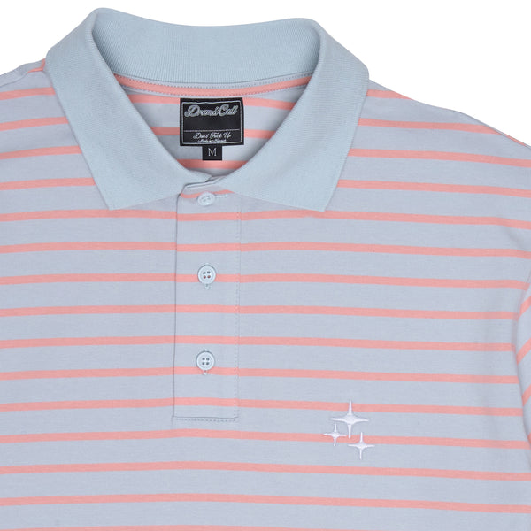 BLUE N PINK STA STRIPED POLO