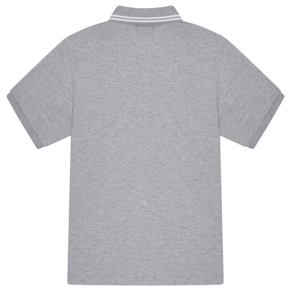 GREY HALFTONE 3STA POLO