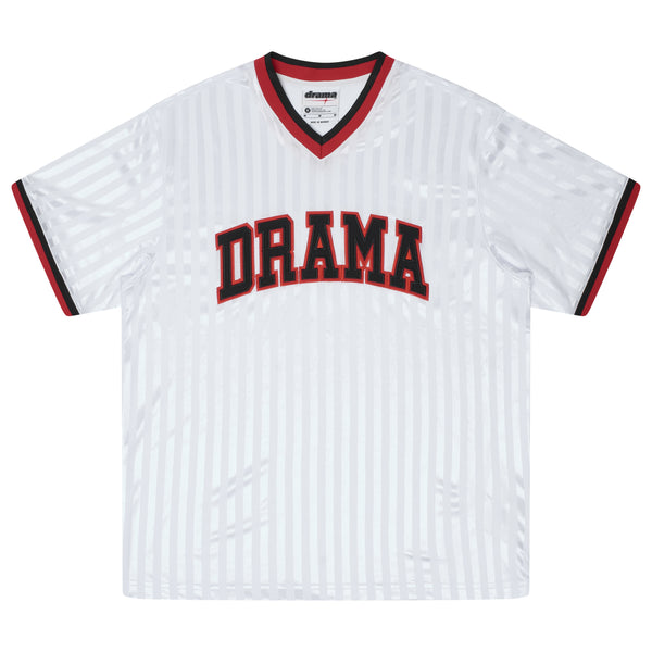 WHITE N RED COLLEGE JERSEY