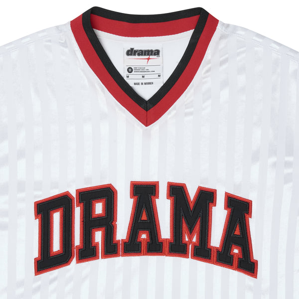 WHITE N RED COLLEGE JERSEY