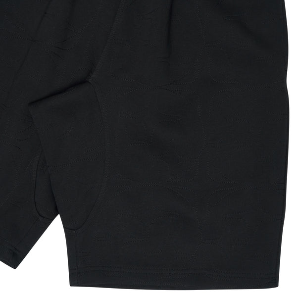 BLACK ALL STAR EMBROIDERED SHORTS