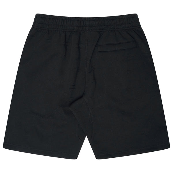 BLACK ALL STAR EMBROIDERED SHORTS