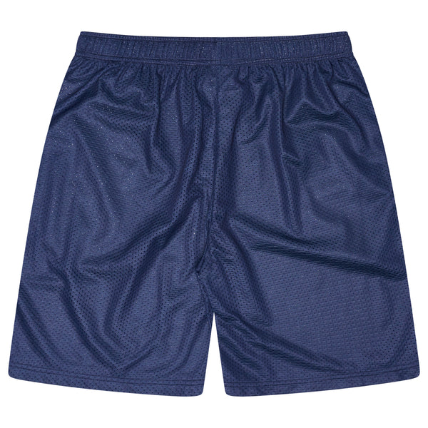 NAVY SCRIPT MESH 98 SHORTS