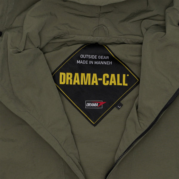 OLIVE GREEN SHELL RAIN JACKET
