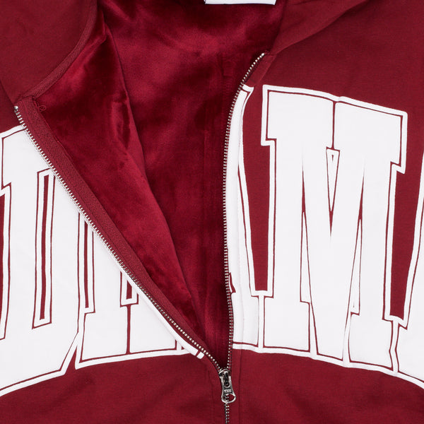BURGANDY HEAVY ZIP UP