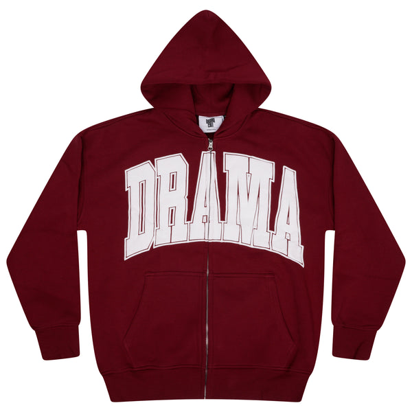 BURGANDY HEAVY ZIP UP