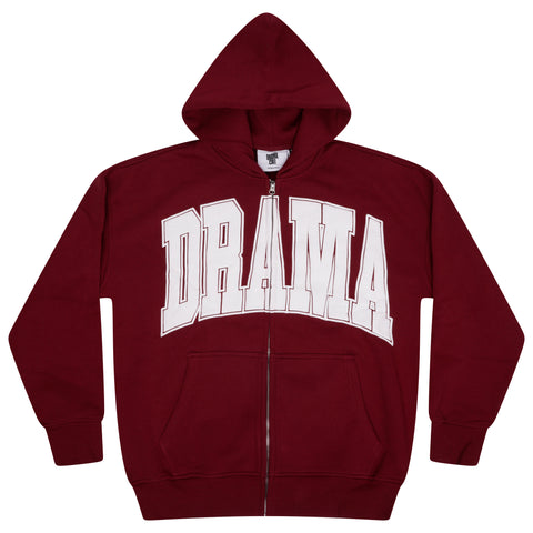 BURGANDY HEAVY ZIP UP
