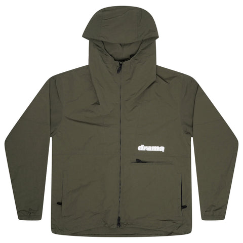OLIVE GREEN SHELL RAIN JACKET