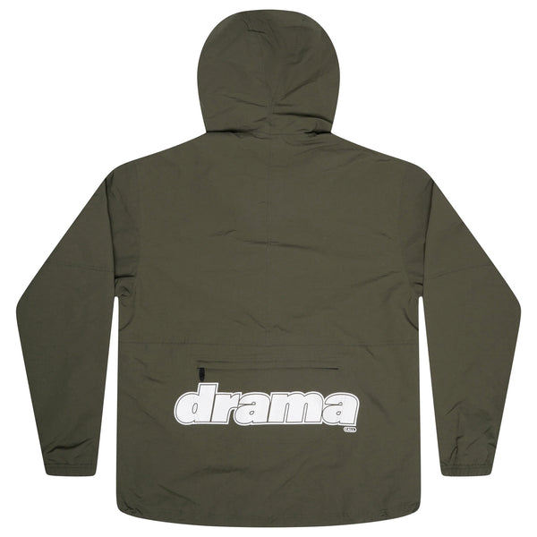 OLIVE GREEN SHELL RAIN JACKET