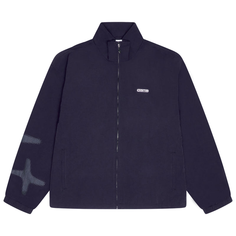 NAVY HALFTONE STA TRACK TOP