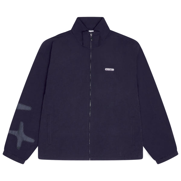 NAVY HALFTONE STA TRACK TOP