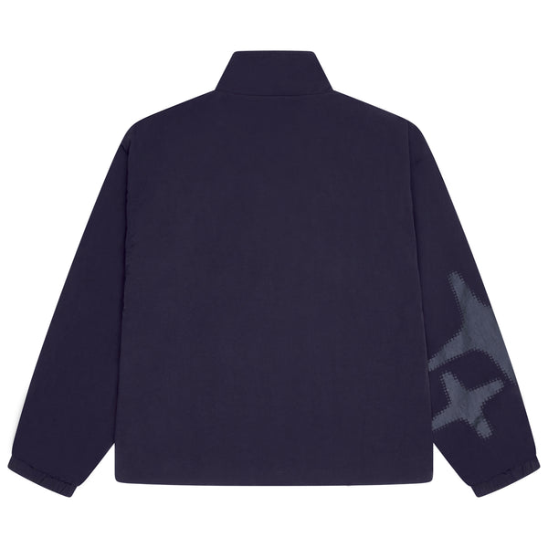 NAVY HALFTONE STA TRACK TOP