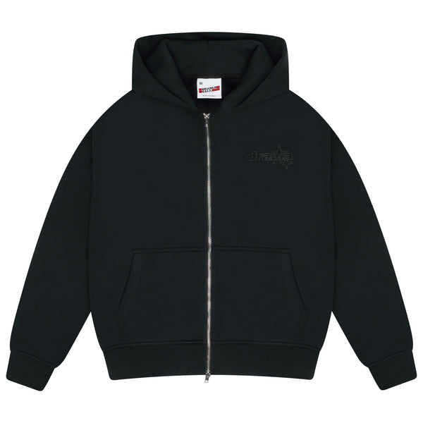 BLACK LINE-STA ZIP UP HOOD