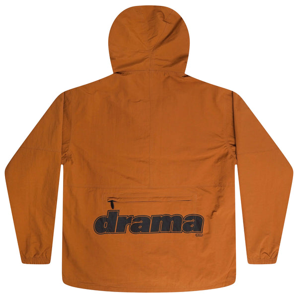 RUST ORANGE SHELL RAIN JACKET