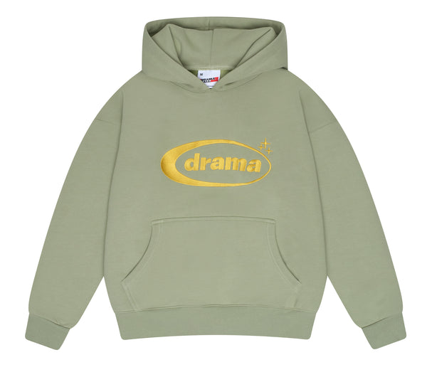 SAGE GREEN N YELLA OVAL HOOD