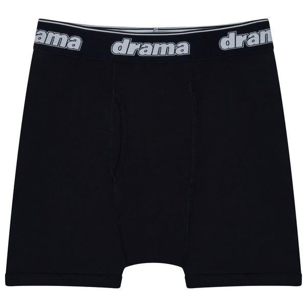 MEN'S BLACK BOXER BRIEFS (3 PACK)