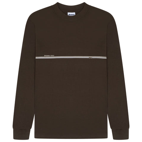 STRIPE LONGSLEEVE TEE (BROWN)