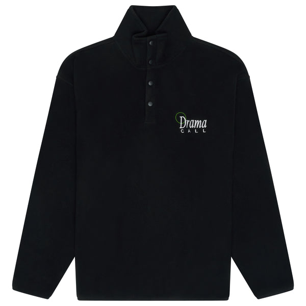 BLACK 1/4 ZIP FLEECE