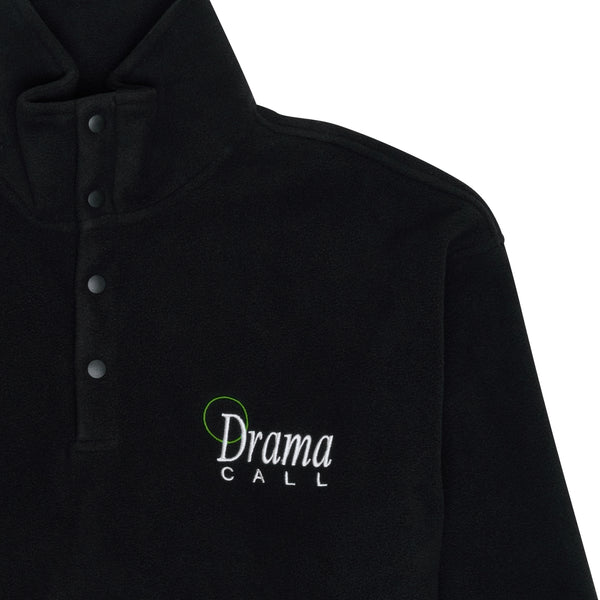 BLACK 1/4 ZIP FLEECE