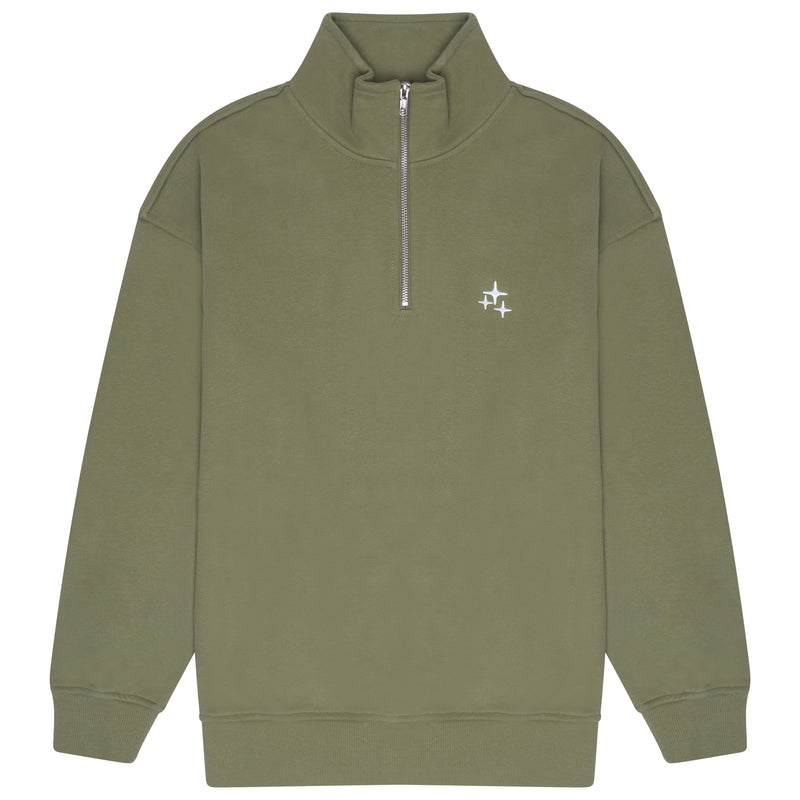 ARMY GREEN STA 1/4 ZIP