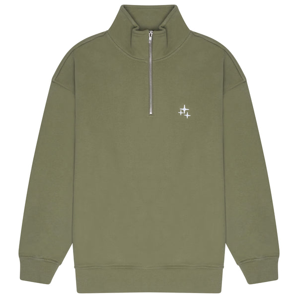 ARMY GREEN STA 1/4 ZIP