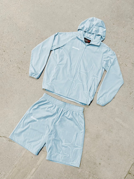 LIGHTWEIGHT NYLON SHORTS (BABY BLU)