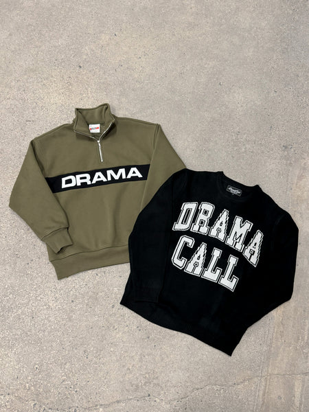 OLIVE HEAVY 1/4 ZIP