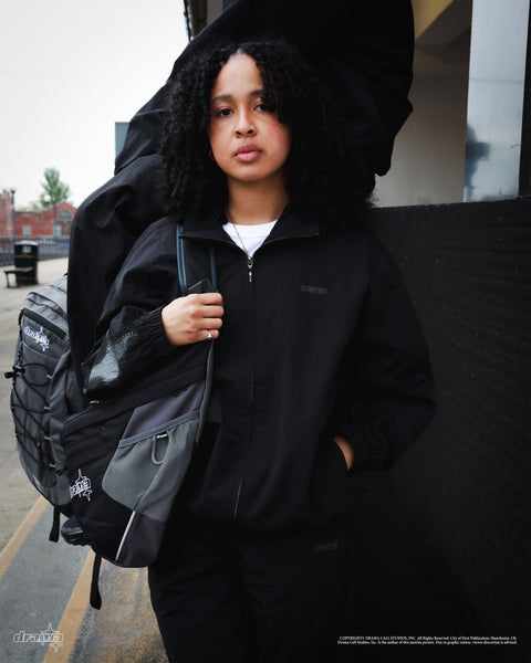 BLACK HALFTONE STA TRACK TOP