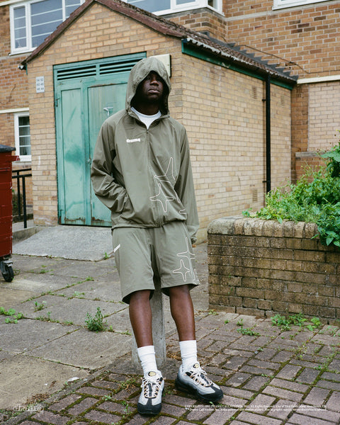 LIGHTWEIGHT NYLON JACKET (GREEN)