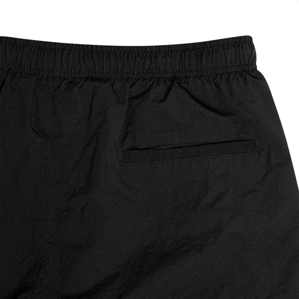 LINE-STAR BLACK NYLON SHORTS